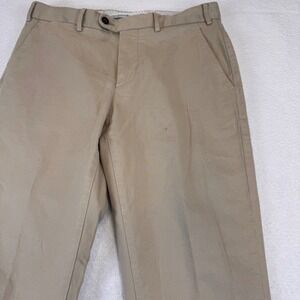 SuitSupply Porto Int Chinos Khaki Flat Front Mens Size 46 30/31 Preppy
